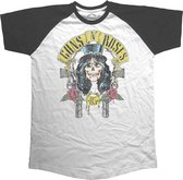 Guns n Roses Heren Tshirt -XL- Slash 1985 Wit/Zwart