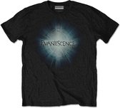 Evanescence Heren Tshirt -S- Shine Zwart