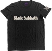 Black Sabbath Heren Tshirt -M- Logo & Daemon Zwart