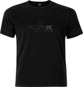 The Beatles Heren Tshirt -L- Drop T Logo Zwart