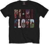 Pink Floyd Heren Tshirt -XL- Echoes Album Montage Zwart