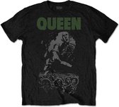 Queen Heren Tshirt -L- News Of The World 40th Full Cover Zwart