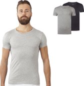 Olaf Grijs Ronde hals (2-Pack) T-shirts, Maat L