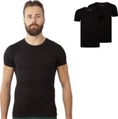 Olaf Zwart Ronde Hals (2-Pack) T-shirts, Maat L