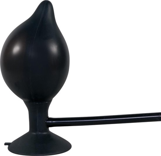 Opblaasbare Anaalplug True Black