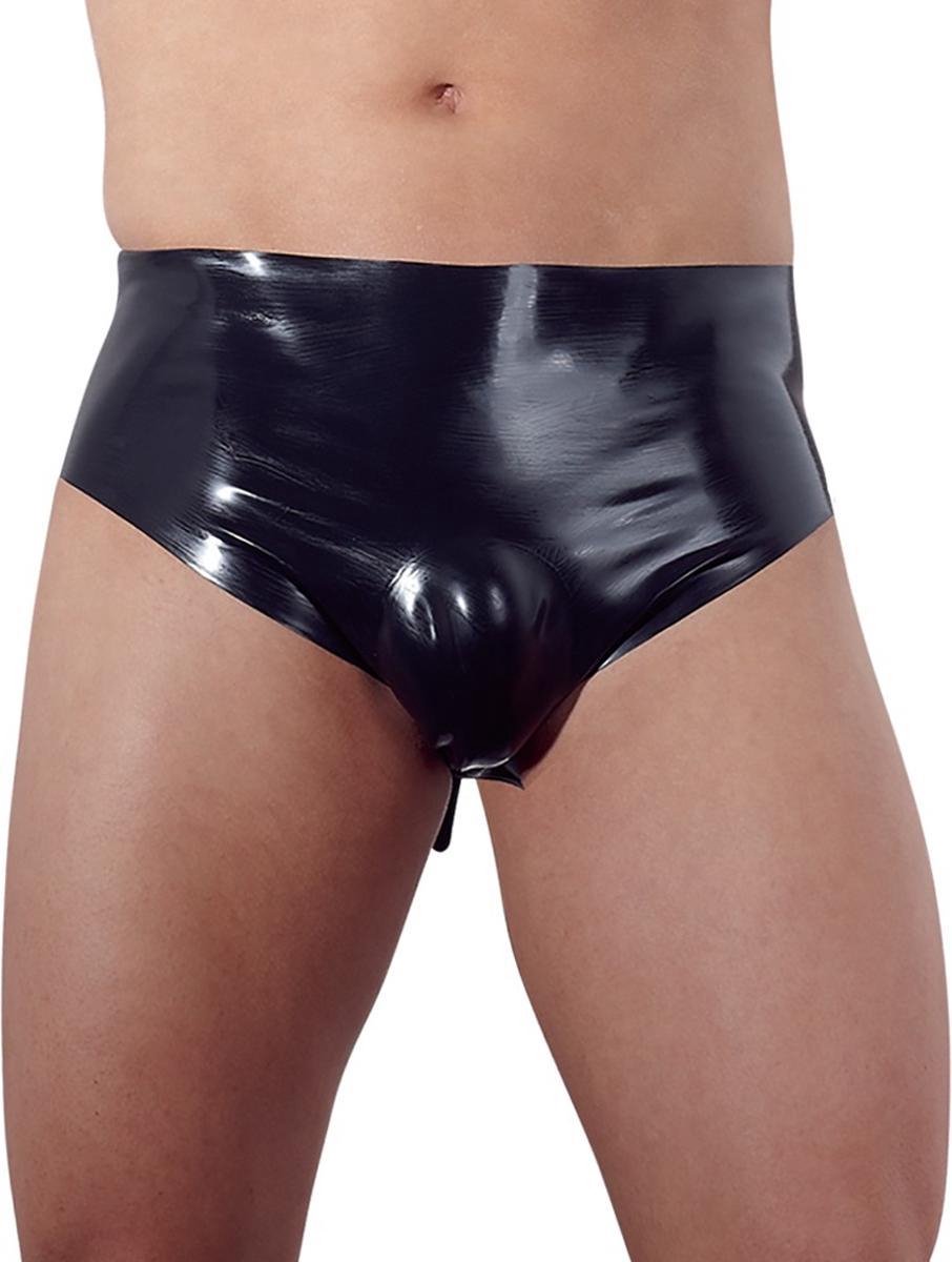Latex Slip Met Opblaasbare Buttplug - XL