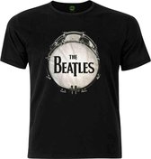 The Beatles Heren Tshirt -S- Drum Zwart