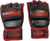 Legend Sports Mma-handschoenen Met Duim Zwart/rood Maat L