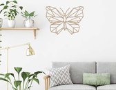 Wanddecoratie Vlinder - Bruin