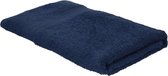 Voordelige badhanddoek navy blauw 70 x 140 cm 420 grams - Badkamer textiel handdoeken