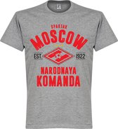 Spartak Moskou Established T-Shirt - Grijs - XXXXL