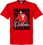 Eric Cantona Legend T-shirt - Rood - Kinderen - 152