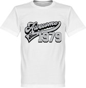 Awesome Since 1979 T-Shirt - Wit - XXL