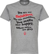 Ole Solskjaer Song T-Shirt - Grijs - Kinderen - 152