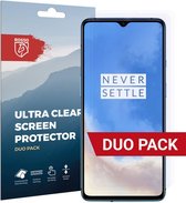 Rosso Screen Protector Ultra Clear Duo Pack Geschikt voor OnePlus 7T | Folie | 2 Stuks