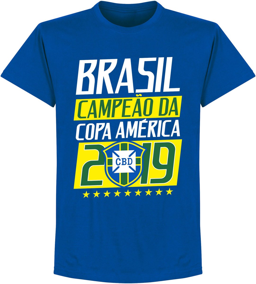 Brasil Campeao 2019 T-Shirt - Blauw - XL