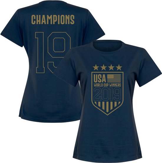 Verenigde Staten WK Winnaars 2019 T-Shirt - Navy - S