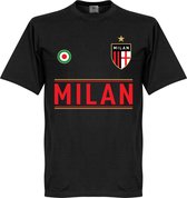 AC Milan Team T-Shirt - Zwart - 5XL