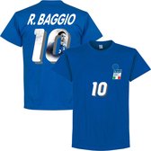 Italië 1994 Baggio 10 Gallery T-Shirt - Blauw - XL
