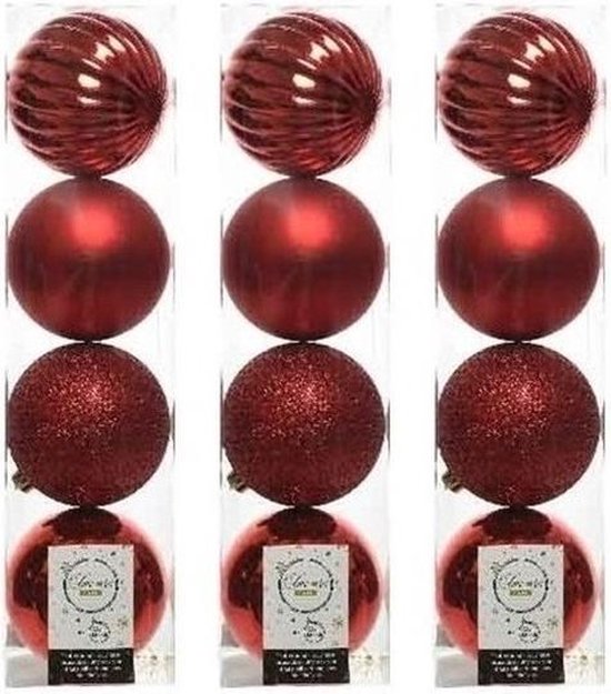 Lot De 42 Boules De Noël Peintes Pour Décorations De Sapin De Noël