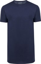 Slater - 2-pack T-shirt Basic Extra Lang O-neck Navy - Maat 3XL - Regular-fit