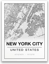 Poster/plattegrond NEWYORKCITY - A4