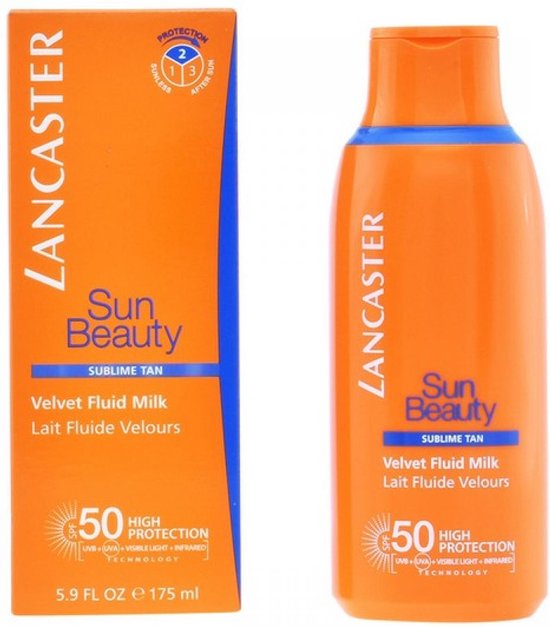 Giftig agenda magneet Lancaster Sun Beauty Velvet Fluid Milk SPF50 - 175 ml - Zonnebrand | bol.com