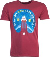 Galaga Heren Tshirt -S- 38th Squadron Rood