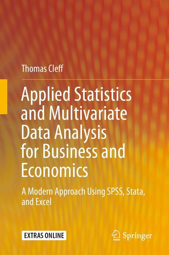 Economics and Finance (R0) - Applied Statistics and Multivar ... - cover