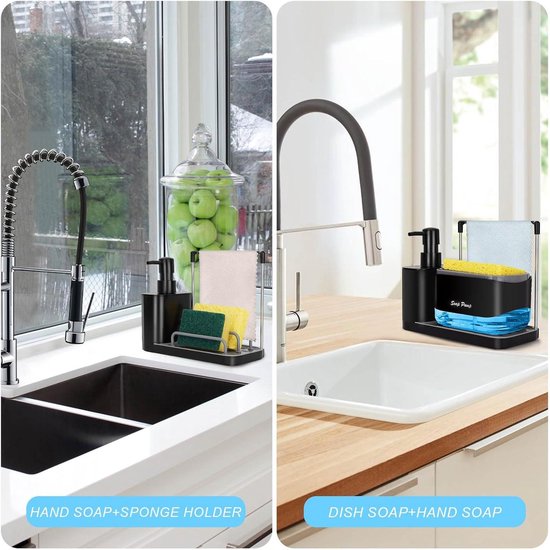 Zeepdispenser voor de keuken, 500 ml, 2-in-1