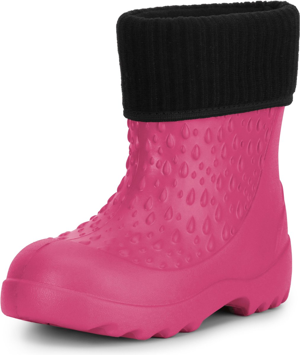 Ladeheid Kinder Regenlaarzen - Thermo Rubberlaarzen Vederlicht - EVA - LA-DW-KidsWinter - Roze 6108 - 32/33