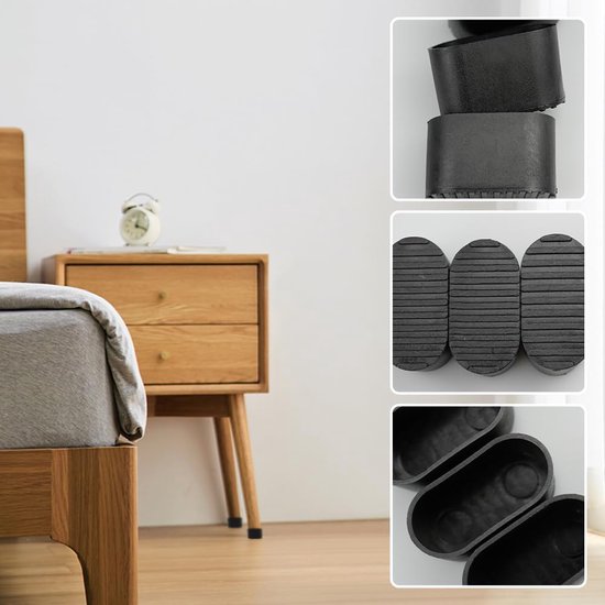 Lot De 20 Capuchons Ovales En Plastique Pour Pieds De