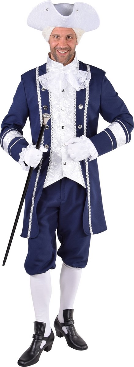 Glimmende Mouwen Markies Blauw - Man