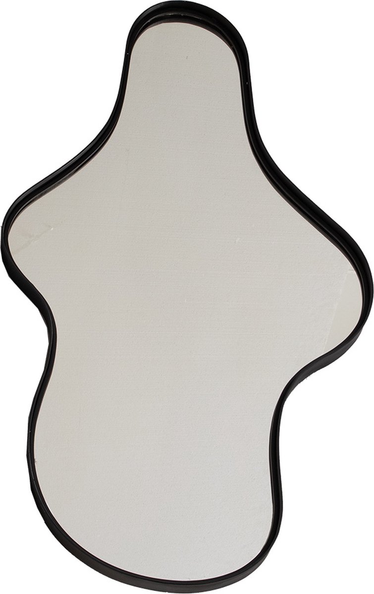 Giga Meubel Spiegel Dory - Organisch - Zwart - 110cm