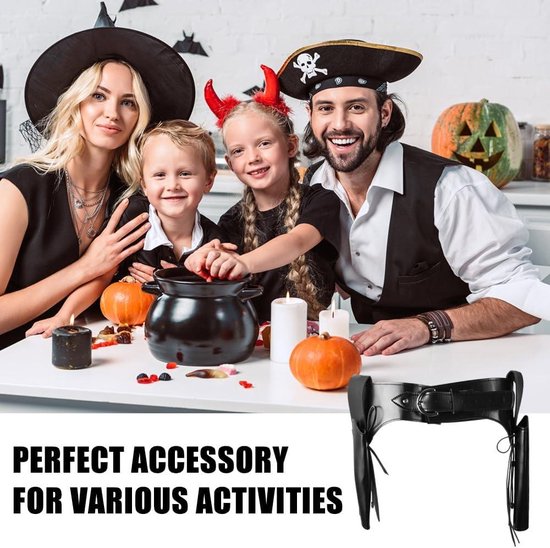 Ceinture cowboy avec holster noir adulte : Ceinture et