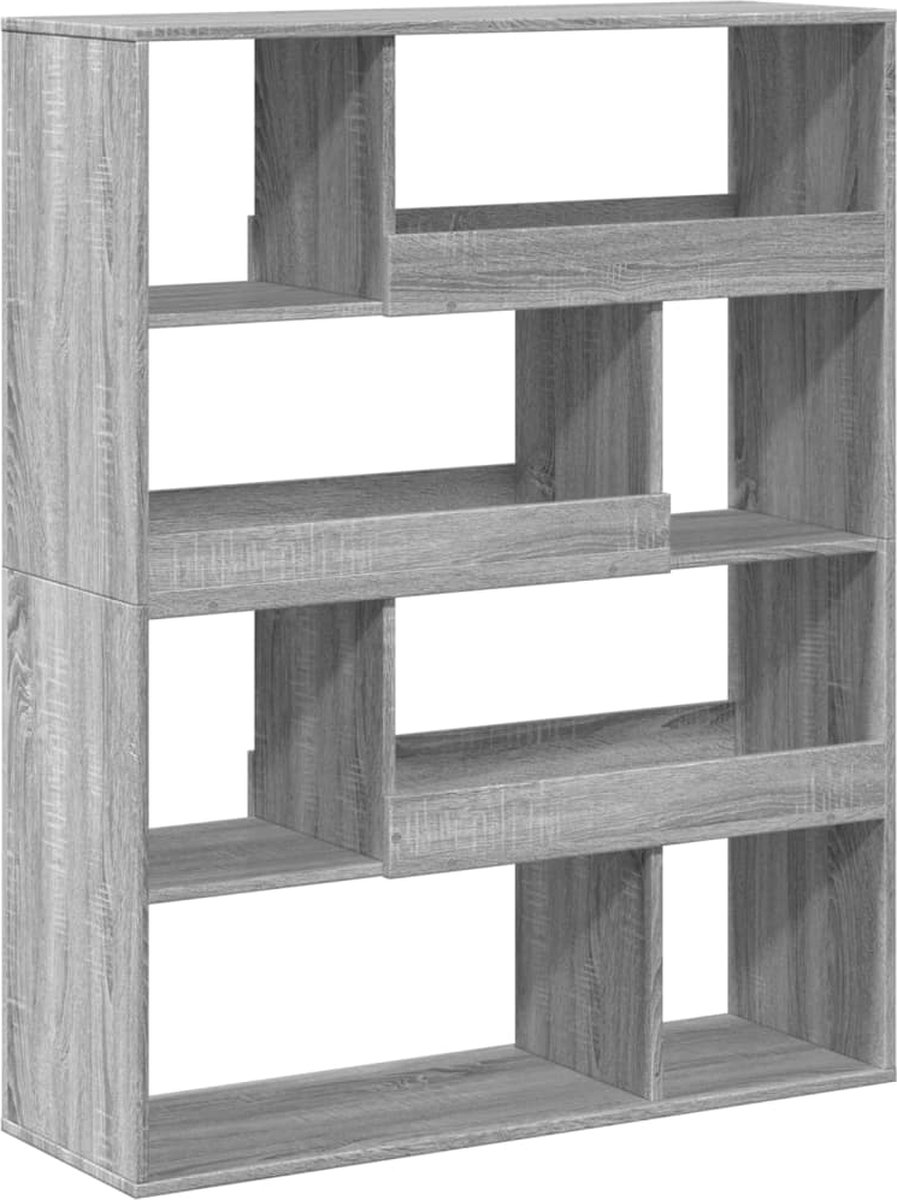 vidaXL kamerscherm - 100x33x125,5 - cm - bewerkt - hout - grijs - sonoma - eiken