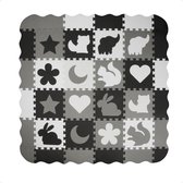Speelmat - Grijs - Puzzel en Dieren - Veilig - Multifunctioneel - Speelkleed baby - Dieren Speelmat - Puzzelmat - Educatieve Speelset - Speelmat Baby - Speelmat Foam