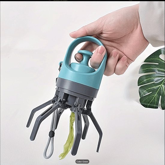 Foto: Ingebouwde poop bag dispenser draagbare lichtgewicht claw dog poop picker scoop waste scooper upper tool