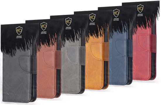 Coque Samsung Galaxy A54 - Étui portefeuille MobyDefend avec cordon - Zwart - Coque pour téléphone portable - Coque adaptée pour : Samsung Galaxy A54