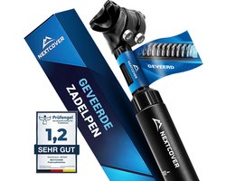 NEXTCOVER® Verende Zadelpen - Het origineel - Zadelpen 27.2 / 30.9 / 31.6 mm diameter en [Comfort-Spring] technologie - Zadelpen met vering Zwart