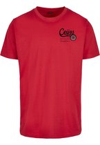 CRIJNS KWALITEITS T-SHIRT ROOD / ZWART Logo - LARGE