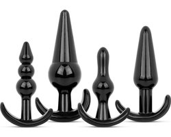 Butt Plug Set 4 Stuks - Zwart