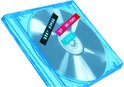 Transparant blauwe CD-hoes met een CD erop. Twee etiketten op de CD: 'BEST SONGS' en 'OF BRITNEY 2002'.