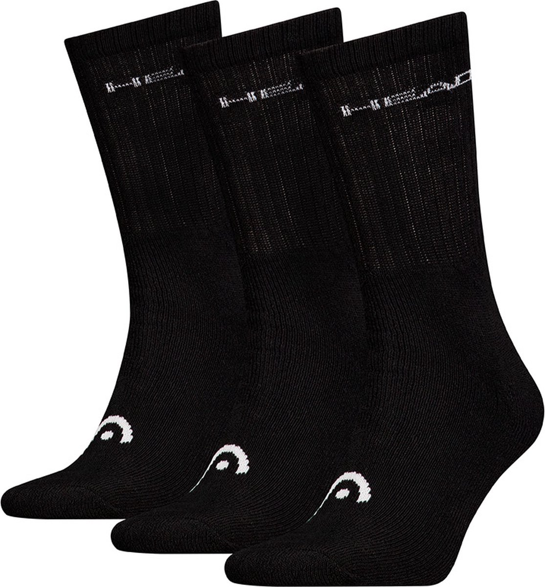 HEAD unisex 3P sokken training Zwart