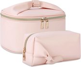Grand ensemble de trousse de toilette cosmétique pour femme - résistant à l'eau et pratique pour voyager