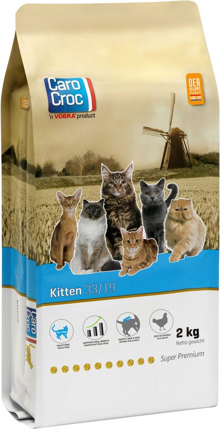Carocroc Kitten - Kip - Kattenvoer - 2 kg