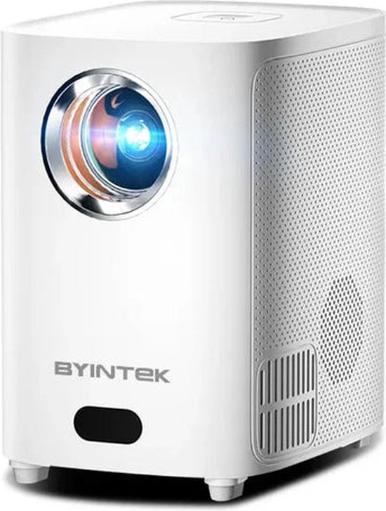 Byintek - X15 - Beamer - Projector Beamer - Mini Meamer - 1280x720dpi - 20W - DLP Automatische focus - met WiFi - 250 ANSI Lumens - Android 11.0 - Wit