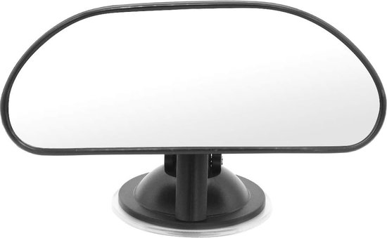 Mypin Achterbankspiegel voor baby's, onbreekbare achteruitkijkspiegel voor babyzitje met 4,3 inch HD-display, herbruikbare zuignaphouder, 360° draaibare camera, observeer de bewegingen van de baby