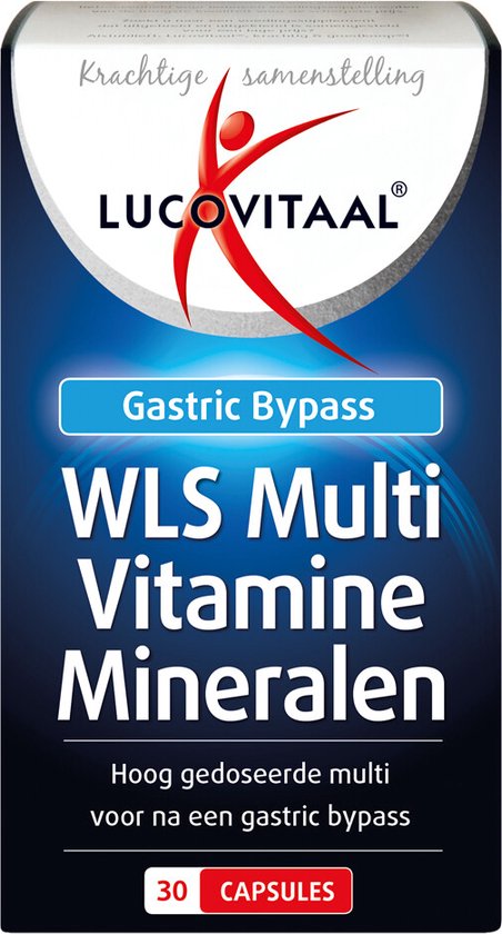 Doos WLS Multi Vitamine Mineralen Lucovitaal, 30 capsules. Met logo.