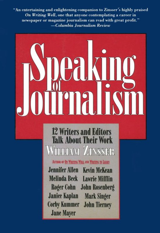 Speaking of Journalism - cover